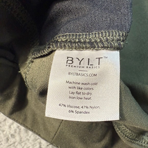 BYLT Premium Basics Everyday Pant 2.0 Mens 2XL 37x30 Green Slim Fit Stretch - Picture 5 of 12
